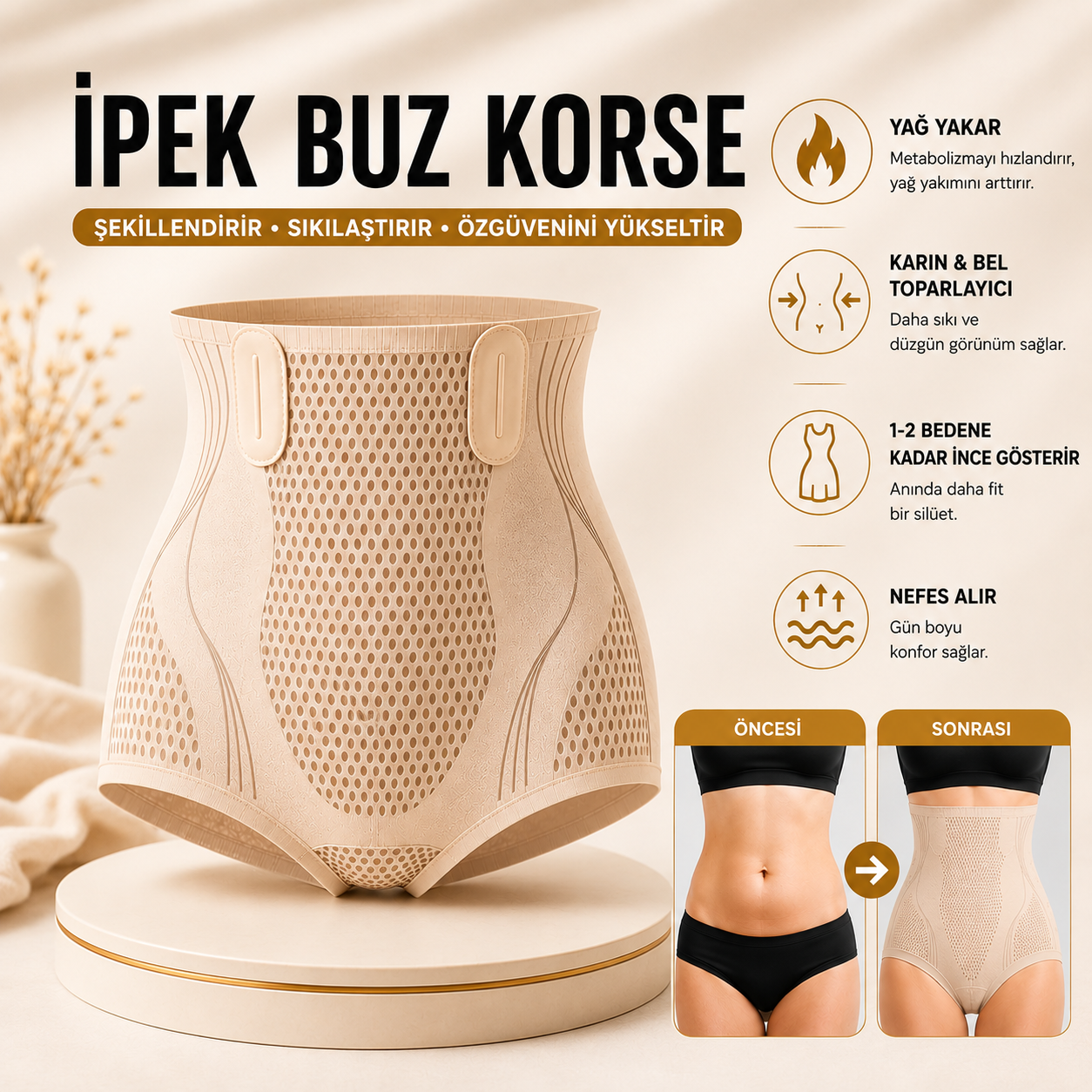 Yağ Yakıcı ve Sıkılaştırıcı Korse