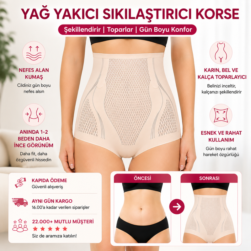 Yağ Yakıcı ve Sıkılaştırıcı Korse