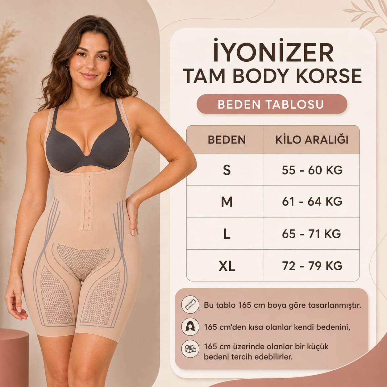 Tüm Vücut Şekillendirici Korse